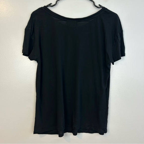 The Kooples Enchanted Tiger Black Short Sleeve Black T-shirt Size Small - Picture 8 of 10